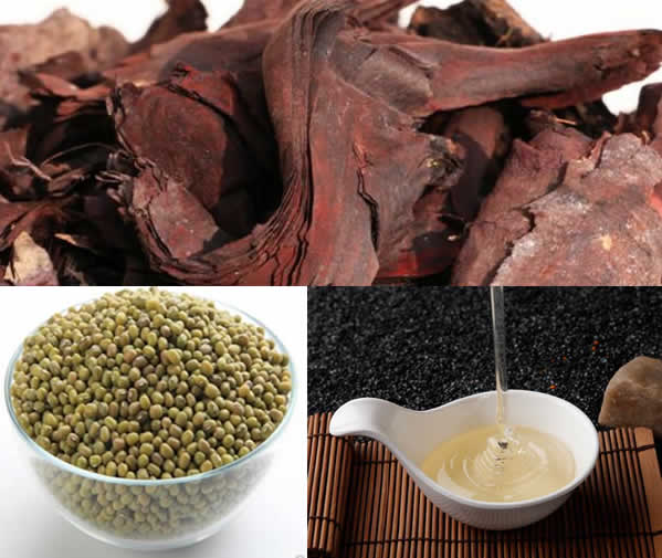 紫草绿豆美白祛痘面膜